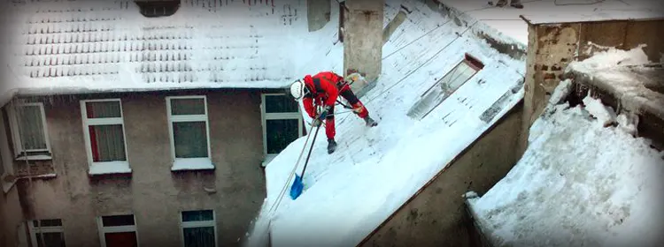 Snow removal from roofs